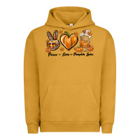 Pigment Peanut Butter Peace Love Pumpkin Spice Urban Hoodie - texasbilliewilder