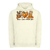 Pigment Pistachio Peace Love Pumpkin Spice Urban Hoodie - texasbilliewilder