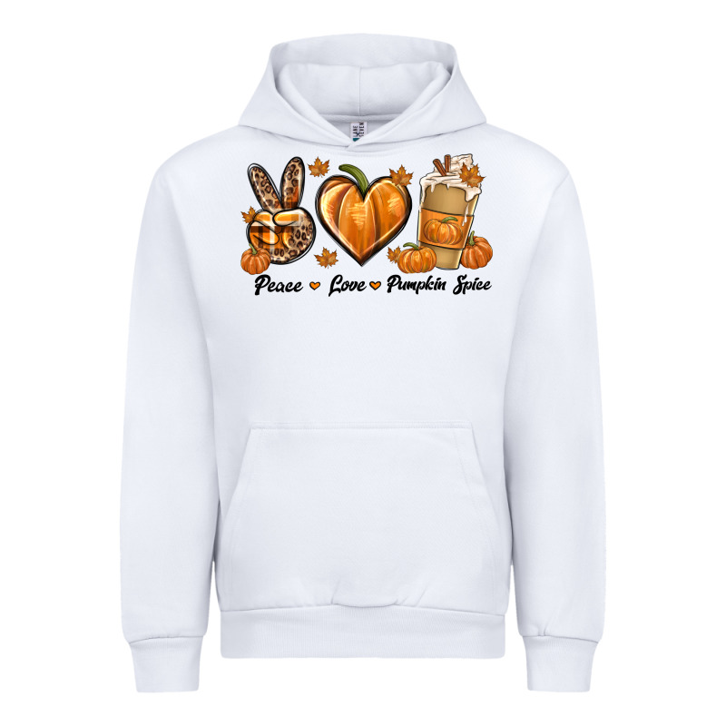 Peace Love Pumpkin Spice Urban Hoodie by texasbilliewilder | Teevron