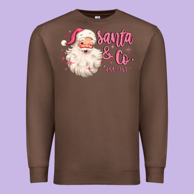 Santa And Co Premium Sweatshirt Designed By Maliassmallbusiness