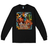 Black cowboy rodeo Long Sleeve Tee - JahusDesignShop