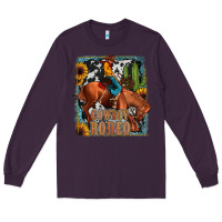 Plum cowboy rodeo Long Sleeve Tee - JahusDesignShop