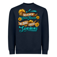 Navy she was a wild flower in love with the sunshine Heavyweight Sweatshirt - HRA Design Shop