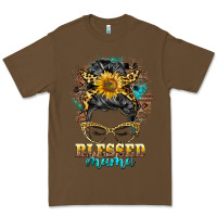 Cacao blessed mama messy bun Premium Tee - BarkalooDesign