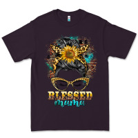 Plum blessed mama messy bun Premium Tee - BarkalooDesign