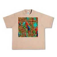 Burro macaw parrot seamless pattern Urban Heavy Tee - HRA Design Shop