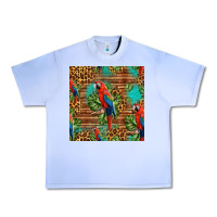 Grape Ice macaw parrot seamless pattern Urban Heavy Tee - HRA Design Shop