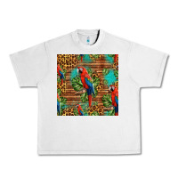 Lunar Rock macaw parrot seamless pattern Urban Heavy Tee - HRA Design Shop