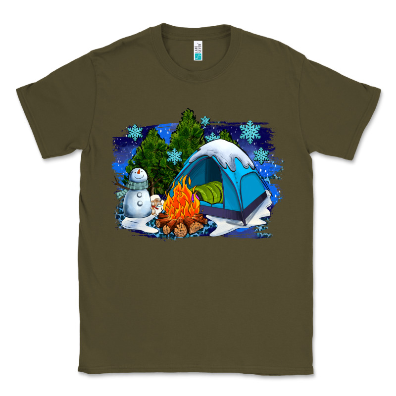 Winter Camping With Camp Fire Classic Tee by AdoDesignShop | Teevron