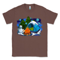 Chestnut winter camping with camp fire Classic Tee - AdoDesignShop