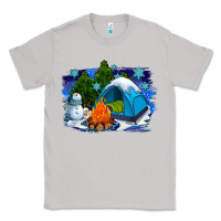 Moon Dust winter camping with camp fire Classic Tee - AdoDesignShop