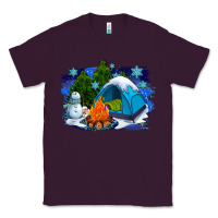 Plum winter camping with camp fire Classic Tee - AdoDesignShop