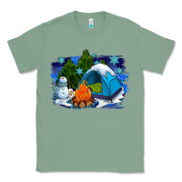 Sage winter camping with camp fire Classic Tee - AdoDesignShop