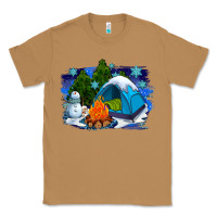 Toasted Coconut winter camping with camp fire Classic Tee - AdoDesignShop