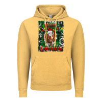 Vintage Mustard merry christmas longhorn cow Vintage Hoodie - RanaPortraitStore