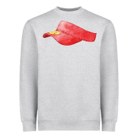 Heather Grey red softball visor fa element Heavyweight Sweatshirt - FaDigitalArtStudio