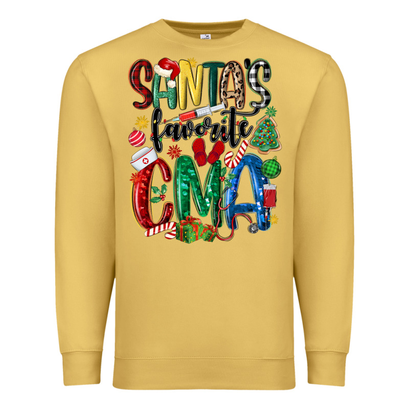Santas Favorite Cma Nurse Premium Sweatshirt by MaliasSmallBusiness | Teevron