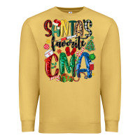 Antique Gold santas favorite cma nurse Premium Sweatshirt - MaliasSmallBusiness