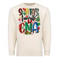 Sandshell santas favorite cma nurse Premium Sweatshirt - MaliasSmallBusiness