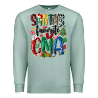 Seafoam santas favorite cma nurse Premium Sweatshirt - MaliasSmallBusiness