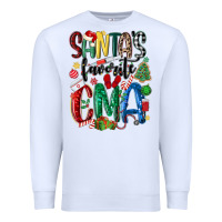 White santas favorite cma nurse Premium Sweatshirt - MaliasSmallBusiness