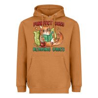 Meerkat purrfect cozy reading vibes Heavyweight Hoodie - MaliasSmallBusiness