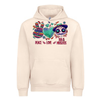 Sandshell Peace love dia de los muertos Urban Hoodie - NancyCooperArtShop