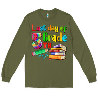 Army Green last day of fifth grade Long Sleeve Tee - Artiststas