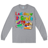Heather Grey last day of fifth grade Long Sleeve Tee - Artiststas