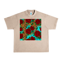 French Oak leopard roses seamless pattern Urban Heavy Tee - HRA Design Shop