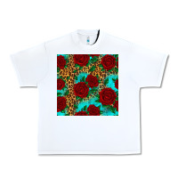 White leopard roses seamless pattern Urban Heavy Tee - HRA Design Shop