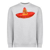 Heather Grey red sombrero fa element Heavyweight Sweatshirt - FaDigitalArtStudio