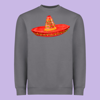 Red Sombrero Fa Element Heavyweight Sweatshirt Designed By Fadigitalartstudio
