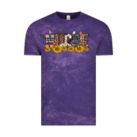 Cloud Purple nurse sunflower Vintage Tee - FaDigitalArtStudio