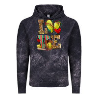 Cloud Black love softball Vintage Hoodie - Zillion Design Studio