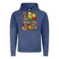 Vintage Denim love softball Vintage Hoodie - Zillion Design Studio