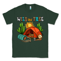 Sports Green wild and free camp Classic Tee - AdoDesignShop