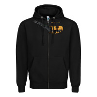 Black Cold Planer Zipper Hoodie - LillyAllenDesigns