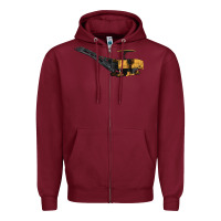 Burgundy Cold Planer Zipper Hoodie - LillyAllenDesigns