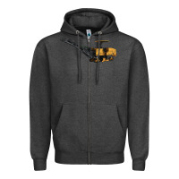 Charcoal Heather Cold Planer Zipper Hoodie - LillyAllenDesigns