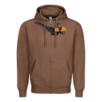 Chestnut Cold Planer Zipper Hoodie - LillyAllenDesigns