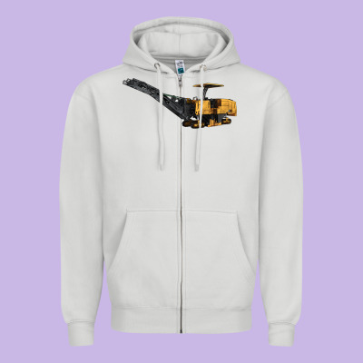 Cold Planer Zipper Hoodie Designed By Lillyallendesigns