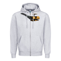 Heather Grey Cold Planer Zipper Hoodie - LillyAllenDesigns