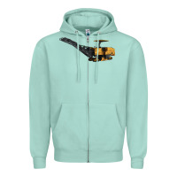 Seafoam Cold Planer Zipper Hoodie - LillyAllenDesigns