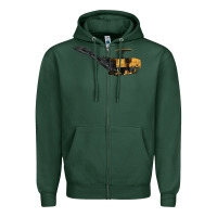 Sports Green Cold Planer Zipper Hoodie - LillyAllenDesigns