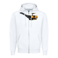 White Cold Planer Zipper Hoodie - LillyAllenDesigns