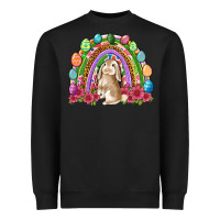 Black Easter rainbow Bunny Easter Day Heavyweight Sweatshirt - Neo Western