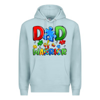 Blue Mist dad of a warrior Premium Hoodie - Artiststas