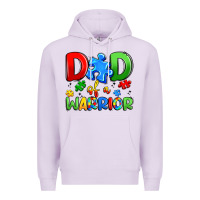 Lilac dad of a warrior Premium Hoodie - Artiststas