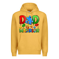 Mustard dad of a warrior Premium Hoodie - Artiststas